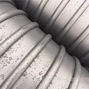 DN500HDPE钢带波纹管钢带增强螺旋钢塑复合材质HDPE双壁波纹管