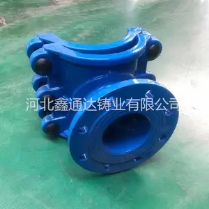 球墨铸铁法兰式两合三通 国标管道增接口分水鞍型三通生产厂家 现货供应