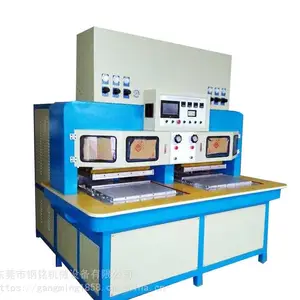 三工位运动鞋面冷热定型压花机 鞋材热压专用设备 高周波鞋材机