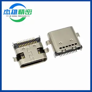 全数据USB type C 3.1连接器TYPE C 24P母座 沉板0.8 双排贴板SMD