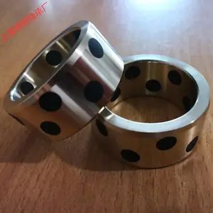 上海皋顺 锡青铜轴承 固体自润滑衬套石墨耐磨铜套