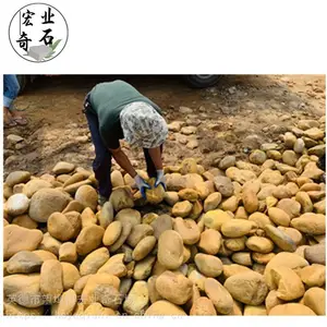 景区黄蜡石草坪点缀-黄蜡石驳岸假山工程-黄蜡石本土市场