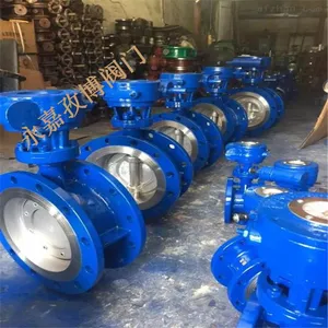 多层次金属硬密封蝶阀 D343H-16C DN600 三偏心蜗轮传动法兰蝶阀 D343H-25C