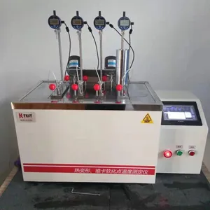 供应4MPP管材检测设备,热变形维卡软化点温度测定仪,维卡软化点试验,触摸屏控制