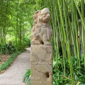 石头拴马桩厂家 仿古做旧石雕栓马柱 门口庭院拴马桩摆件