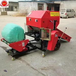 吉林畜牧养殖青储打包机秸秆打捆包膜机补贴款德泰青贮圆捆机