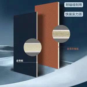 广东木饰面厂家 400mmV缝竹木纤维集成墙板木饰面 家装商业碳晶板
