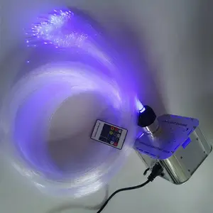 星空顶满天星塑料光纤灯LED45W光源机器 影院吊顶走廊酒吧光纤丝
