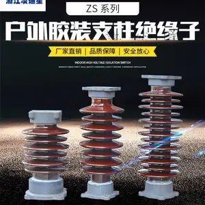 定制ZSW-10/4高压支柱绝缘子瓷瓶ZSW-35KV/4支撑陶瓷35KV防污