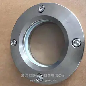 供应不锈钢平板法兰视镜 焊接法兰螺纹视镜