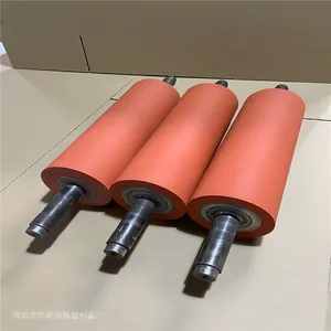 深 圳复合膜硅胶轴加工 热压胶辊覆胶厂耐高温350滚筒注塑服务