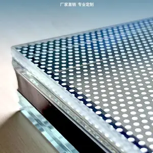 美蓝数码打印钢化玻璃 数码彩釉钢化玻璃来图定制
