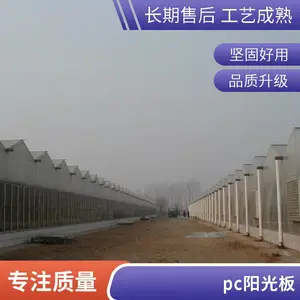 泰安pc阳光板厂家 泰安钢结构pc阳光板 泰安温室大棚雨棚pc阳光板