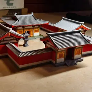 古建筑 博物馆场景复原沙盘订制浮雕订制