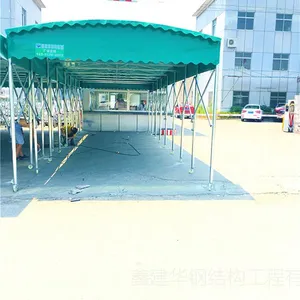 汕头电动伸缩蓬/户外遮阳棚 大型仓库雨棚 停车蓬