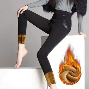 百搭魔术打底裤加绒加厚打底裤一体裤女弹力长裤高腰修身显瘦打底裤批发青海哪有打底裤厂家批发