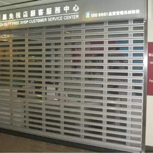 中山深圳工业垂直提升门快速滑升门仓库门 抗风铝合金电动门厂 海峰门业供应