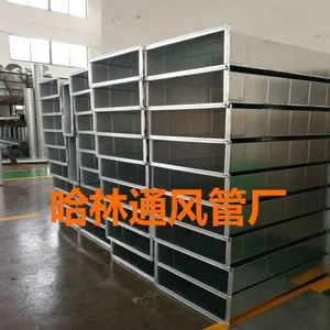 通风管道镀锌风管白铁皮风管共板排风管不锈钢排烟管方形螺旋风管