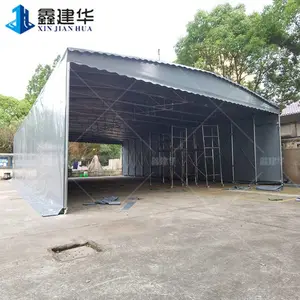 广州花都轨道移动电动伸缩雨棚仓储活动推拉蓬多种选择