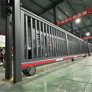 工厂大门/电动伸缩门厂家/电动伸缩门/铝合金电动门/悬浮门/段滑门/直线平移门/德盈佰汇电动伸缩门