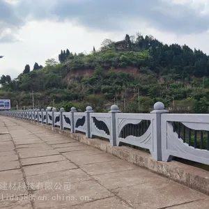铸造石栏杆 仿石护栏 桥梁人造石护栏 青石栏 杆