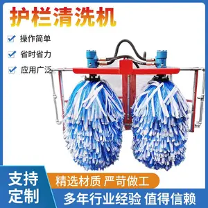 诚卓 车载式高速公路护栏清洗 可拆卸城市护栏双滚刷清扫车