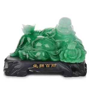 玉石笑佛弥勒佛桌面开业摆件周年纪念礼品焕环祥定仿玉佛批发