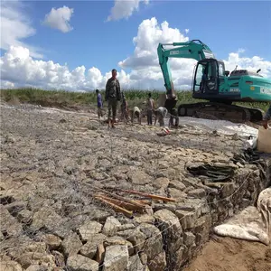护堤生态格宾网 防汛护坡石笼网箱 河床修护雷诺护垫售后完善
