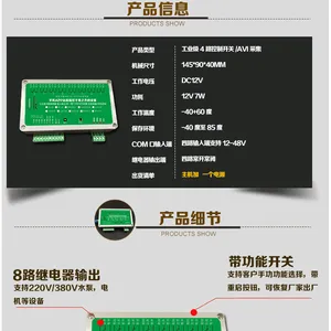 8路以太网 远程摇控控制开关量模似量透传常开常闭点动继电器通断