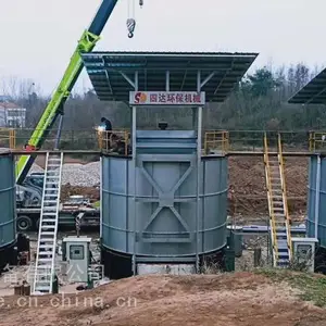 鹤壁大柯有机肥发酵罐 鸡粪猪粪牛粪羊粪畜禽粪便 立式 密封搅拌设计合理