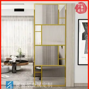 供应塑城区铝艺凉亭廊架隔断 热弯玻璃镶嵌不锈钢花格安装 赛驰尔金属展示柜定做