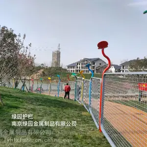桃湖公园儿童游乐园栏杆 幼儿园栏杆 网片护栏