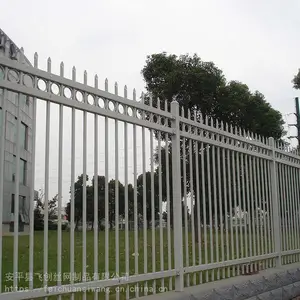 厂区防护栏 小区锌钢围墙铁艺栅栏 别墅小区隔离围栏