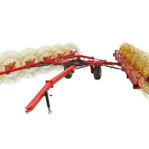禹城红日8盘指盘式搂草机,液压悬挂搂草机92LZ-4.8