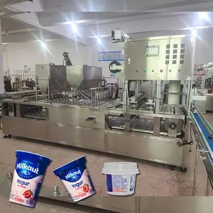 广州工厂 BG60A-4 全自动酸奶灌装封口机