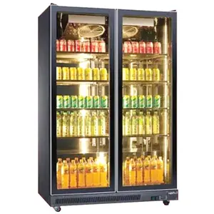 美厨双门酒水展示柜LS-12-2 酒水饮料陈列柜 双门风冷冷藏展示柜