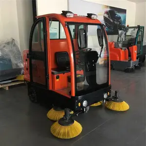 沃尔诺森封闭式扫地机 驾驶式厂区电动清扫车