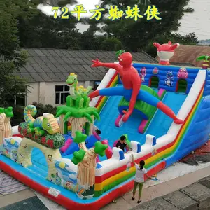 山东临沂充气城堡大型游乐设备 户外儿童充气滑梯蹦蹦床生产厂家