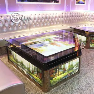 量贩KTV主题茶几夜总会包厢玻璃台酒吧跳舞台夜场家具厂家
