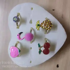 东莞厂家订制欧美电镀饰品儿童戒指,首饰