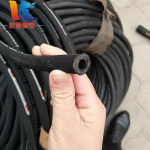 宏禄供应 钢丝编织高压胶管 工程机械液压胶管 黑色输油橡胶管