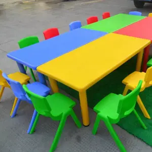 幼儿园书桌儿童塑料可升降长方形桌子家用宝宝早教学习玩具桌椅