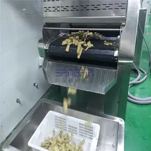小黄鱼油炸机4500型 小黄鱼上浆油炸流水线设备厂家
