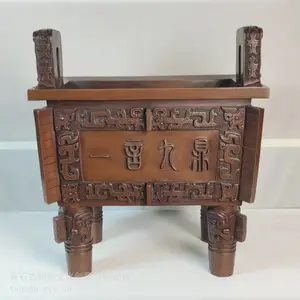 古铜都 铜鼎摆件 青铜器礼品 黄石特色礼品 商务礼品 铜工艺品 紫铜一言九鼎