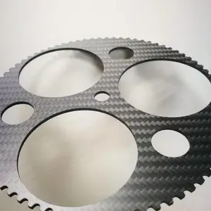 北京碳纤维制品CNC雕刻 3K碳纤维板激光打孔刻槽切割加工
