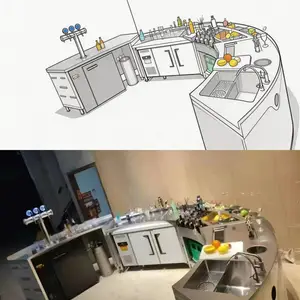 开清吧选弧形不锈钢吧台踩坑真的会哭