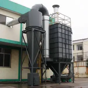 河南金属粉尘除尘厂家,15m高排气筒,脉冲滤筒式除尘设备