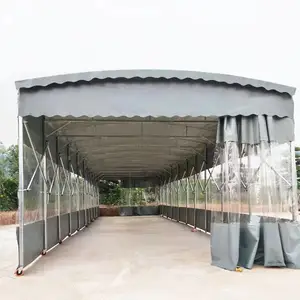南阳唐河县按需定制活动帐篷厂房伸缩篷大排档防雨篷