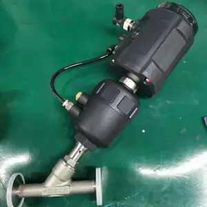 气动螺纹角座阀 气动法兰角座阀 江苏沃乐维