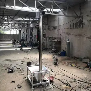不锈钢螺旋输送机 化工粉料绞龙提升机 食品面粉管式螺旋上料机